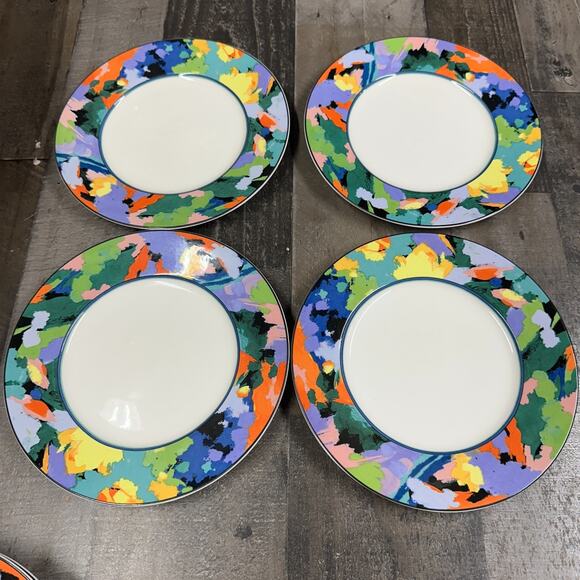 Christopher Stuart Optima Van Gogh Salad Plate 8.5" Set of 4 - Picture 1 of 8